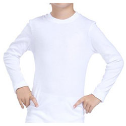 ÇOCUK %100 Pamuklu T-Shirt (0 yaka) uzun kollu / Ç02
