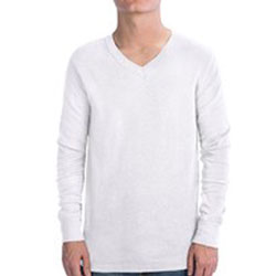 Erkek %100 Pamuklu T-Shirt (v yaka) uzun kollu / E04