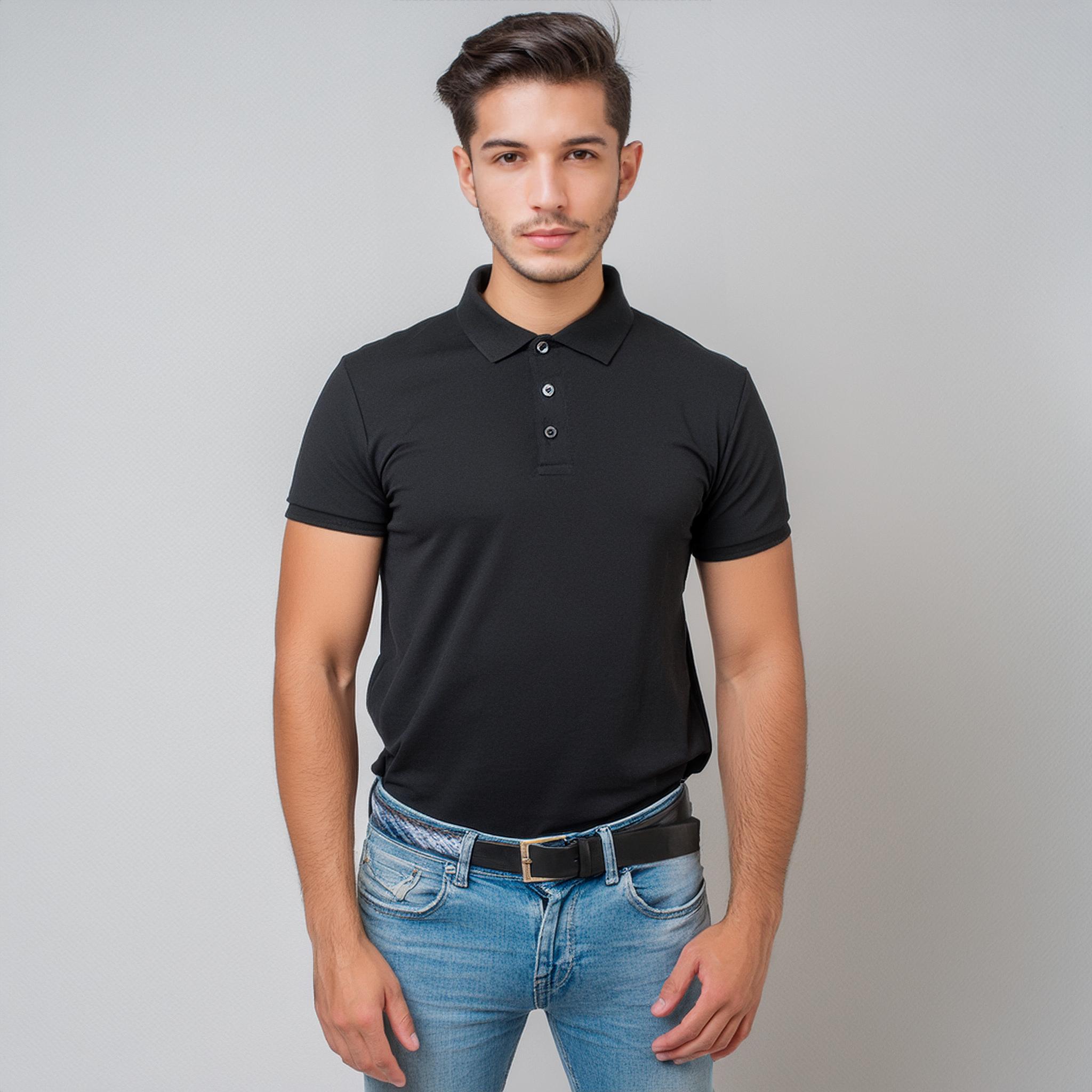 Erkek %100 Pamuklu T-Shirt (polo yaka) kısa kol / E05